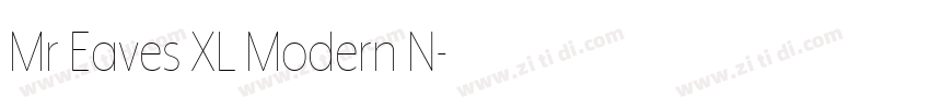 Mr Eaves XL Modern N字体转换